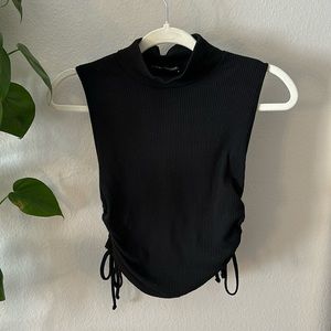 Black turtleneck tank top